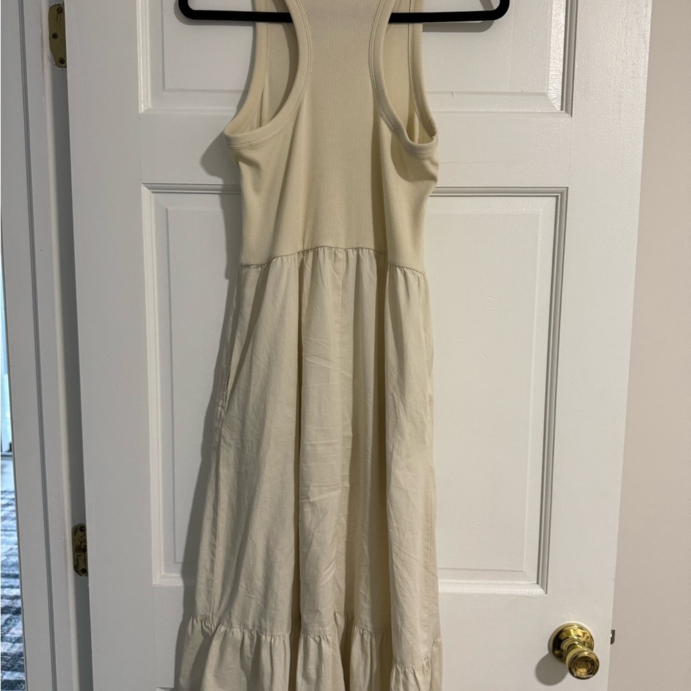 GAP Cream Sleeveless Casual Dress - Picture 3 of 3